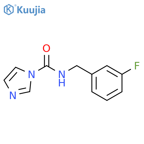 N-(3-fluorophenyl)methyl-1H-imidazole-1-carboxamide structure
