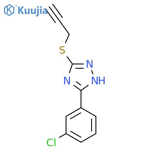 5-(3-Chlorophenyl)-3-prop-2-ynylthio-1H-1,2,4-triazole structure