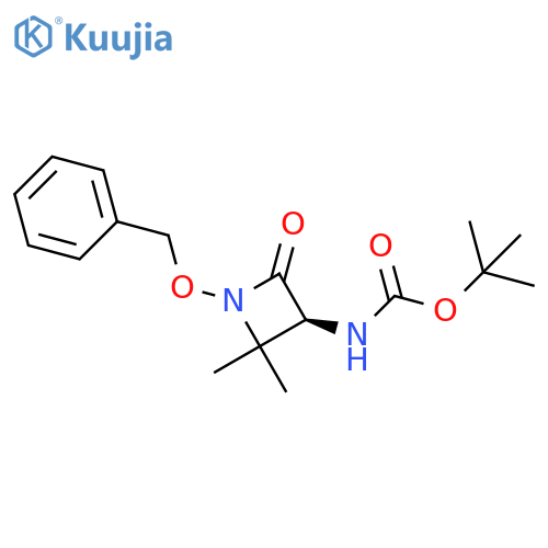 tert-butyl N-[(3S)-1-(benzyloxy)-2,2-dimethyl-4-oxoazetidin-3-yl]carbamate structure