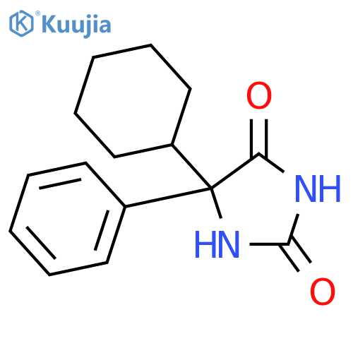 2,4-Imidazolidinedione,5-cyclohexyl-5-phenyl- structure