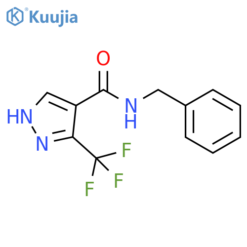 1H-Pyrazole-4-carboxamide, N-(phenylmethyl)-3-(trifluoromethyl)- structure