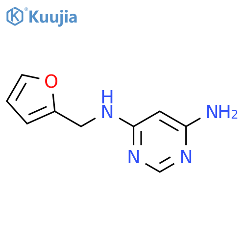 N4-(furan-2-ylmethyl)pyrimidine-4,6-diamine structure