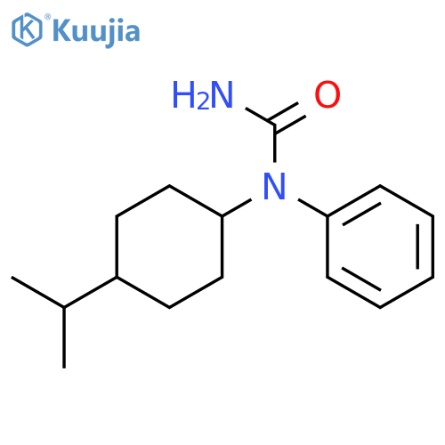 Urea,N-[4-(1-methylethyl)cyclohexyl]-N-phenyl- structure
