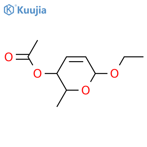2H-Pyran-3-ol, 6-ethoxy-3,6-dihydro-2-methyl-, 3-acetate, (2S,3R,6S)- structure