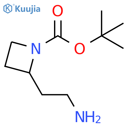 tert-butyl 2-(2-aminoethyl)azetidine-1-carboxylate structure
