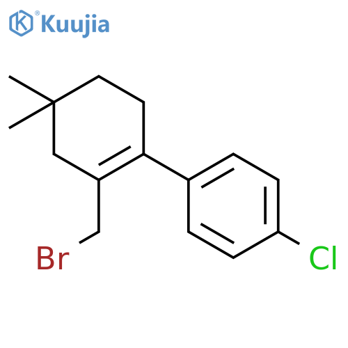 6-(Bromomethyl)-4'-chloro-4,4-dimethyl-2,3,4,5-tetrahydro-1,1'-biphenyl structure