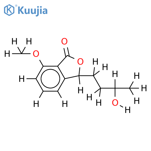 (3S,3'R)-3-(3'-hydroxybutyl)-7-methoxyphthalide structure
