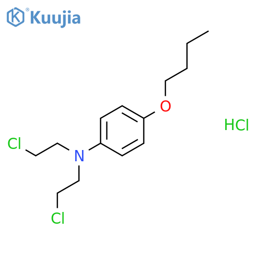 Benzenamine, 4-butoxy-N,N-bis(2-chloroethyl)-, hydrochloride structure