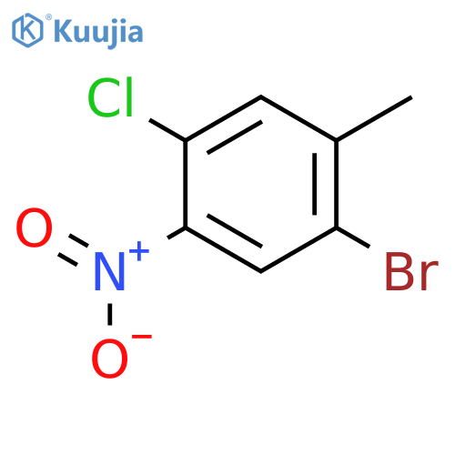 2-Bromo-5-chloro-4-nitrotoluene structure