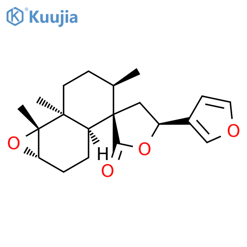 Spiro[furan-3(2H),4'(2'H)-naphth[1,2-b]oxiren]-2-one,5-(3-furanyl)decahydro-5',7'a,7'b-trimethyl-, (1'aS,3R,3'aS,5S,5'R,7'aS,7'bR)-(9CI) structure