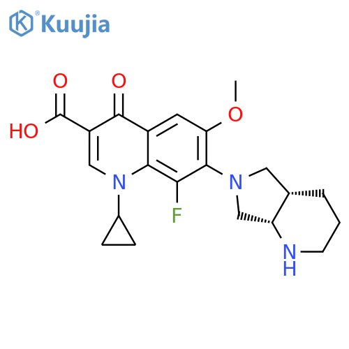 6-Desfluoro,8-Desmethoxy 8-Fluoro,6-Methoxy Moxifloxacin structure