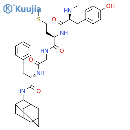 L-Phenylalaninamide, N-methyl-L-tyrosyl-D-methionylglycyl-N-tricyclo[3.3.1.13,7]dec-2-yl- structure