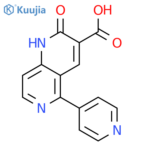 1,6-Naphthyridine-3-carboxylic acid, 1,2-dihydro-2-oxo-5-(4-pyridinyl)- structure