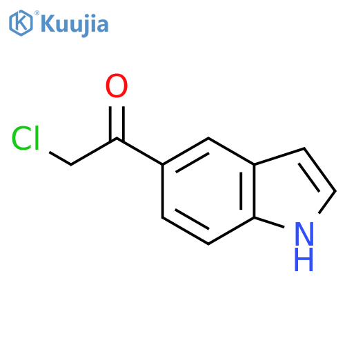 2-Chloro-1-(1H-indol-5-yl)ethanone structure