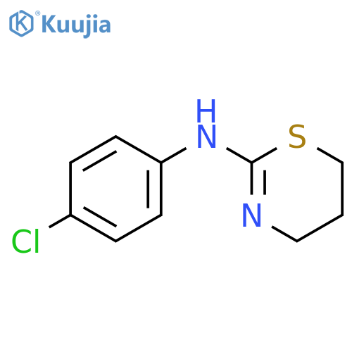 N-(4-Chlorophenyl)-5,6-dihydro-4H-1,3-thiazin-2-amine structure