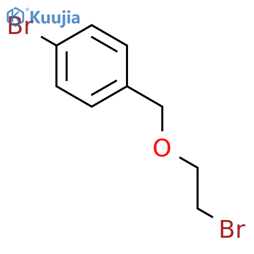 Benzene, 1-​bromo-​4-​[(2-​bromoethoxy)​methyl]​- structure