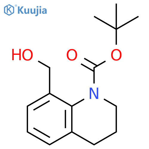 tert-butyl 8-(hydroxymethyl)-3,4-dihydro-2H-quinoline-1-carboxylate structure