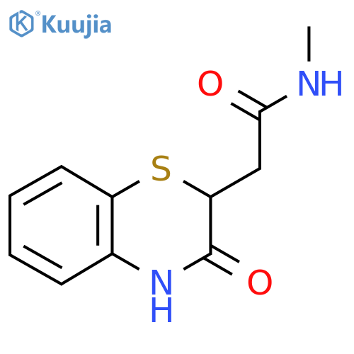 N-Methyl-2-(3-oxo-3,4-dihydro-2H-1,4-benzothiazin-2-yl)acetamide structure