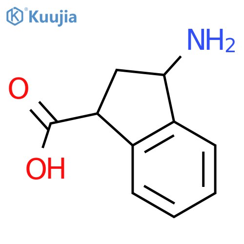 1H-Indene-1-carboxylic acid, 3-amino-2,3-dihydro- structure