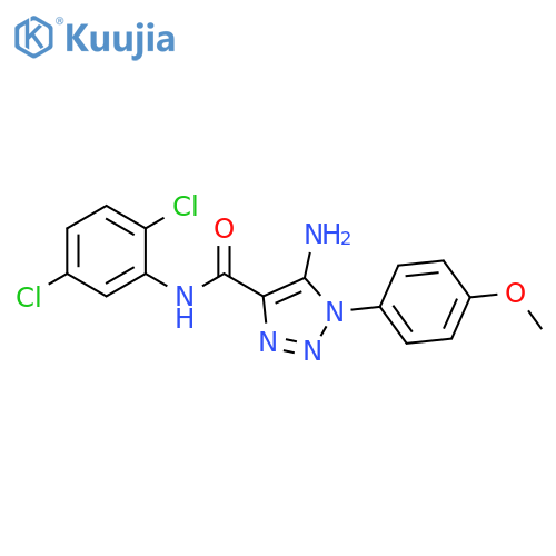 5-Amino-N-(2,5-dichlorophenyl)-1-(4-methoxyphenyl)-1H-1,2,3-triazole-4-carboxamide structure