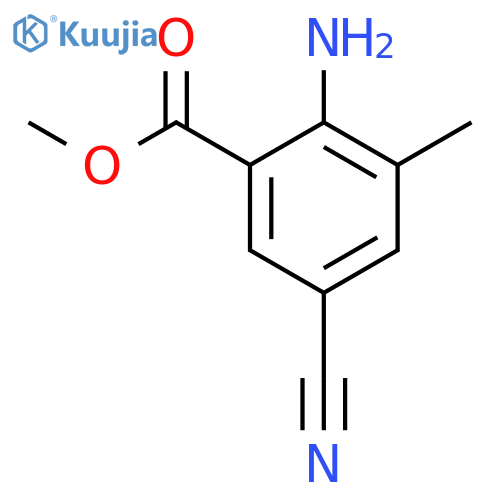 Methyl 2-amino-5-cyano-3-methylbenzoate structure