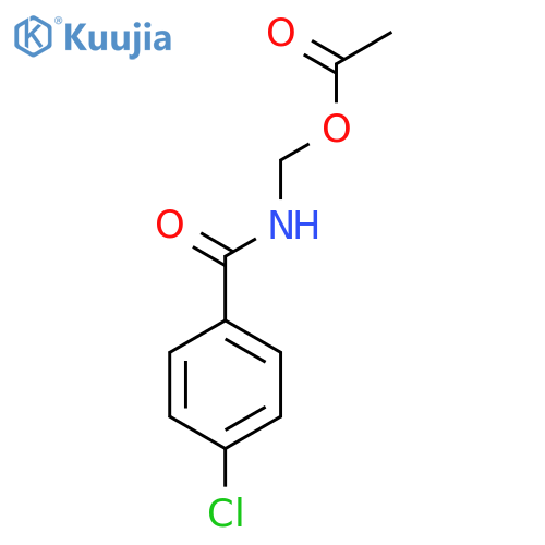 [(4-chlorobenzoyl)amino]methyl acetate structure