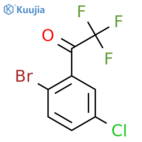 1-(2-bromo-5-chlorophenyl)-2,2,2-trifluoroethan-1-one structure