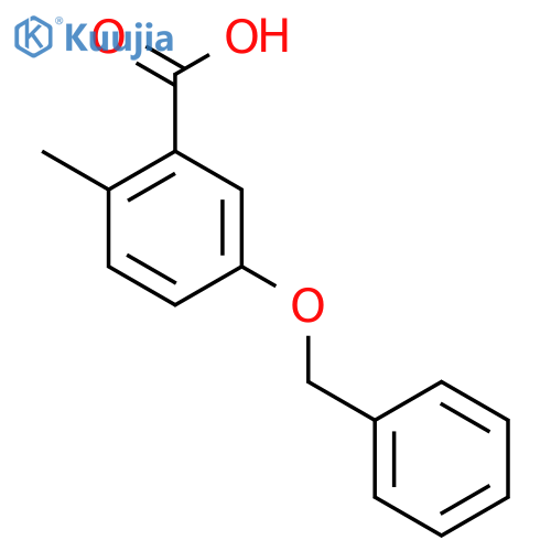 5-(Benzyloxy)-2-methylbenzoic acid structure