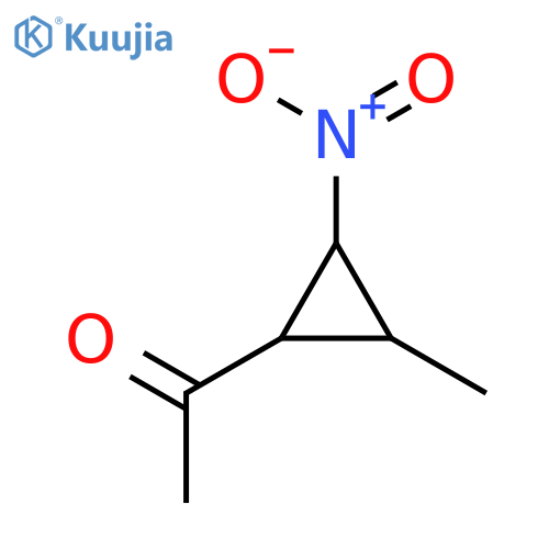 Ethanone, 1-[(1R,2S,3R)-2-methyl-3-nitrocyclopropyl]- structure