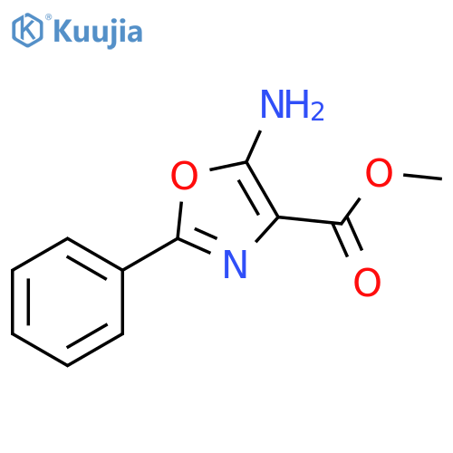 methyl 5-amino-2-phenyl-1,3-oxazole-4-carboxylate structure