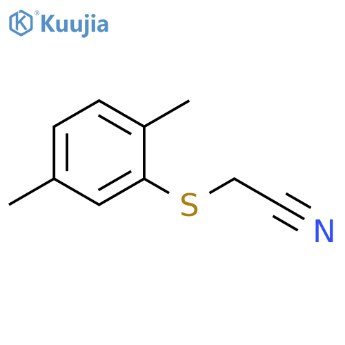 2-(2,5-Dimethylphenyl)sulfanylacetonitrile structure