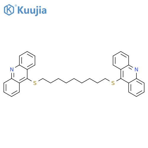 Acridine, 9,9'-[1,9-nonanediylbis(thio)]bis- structure