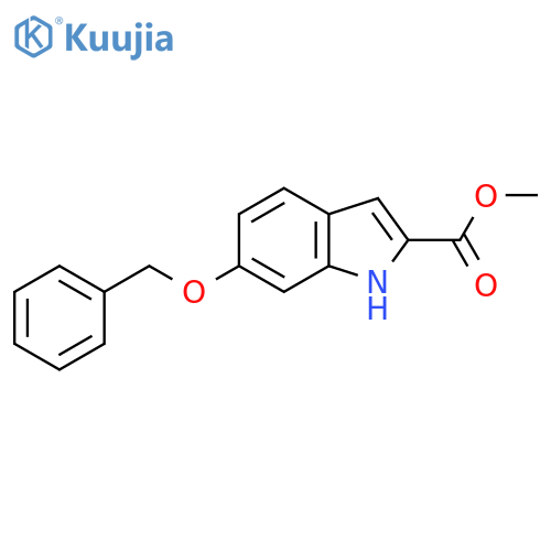 Methyl 6-(benzyloxy)-1H-indole-2-carboxylate structure