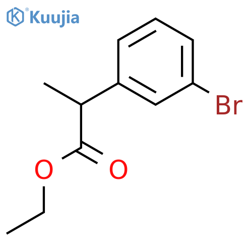 Ethyl 2-(3-bromophenyl)propanoate structure