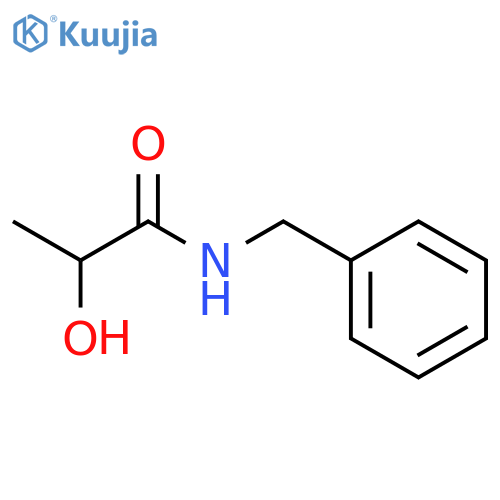 Propanamide, 2-hydroxy-N-(phenylmethyl)-, (2S)- structure