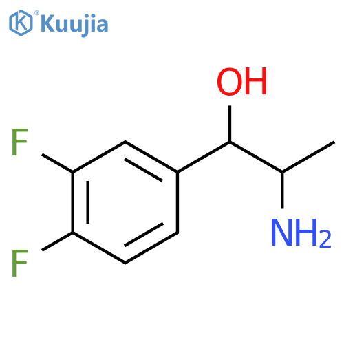 2-amino-1-(3,4-difluorophenyl)propan-1-ol structure