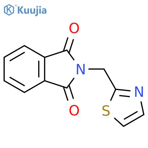 1H-Isoindole-1,3(2H)-dione, 2-(2-thiazolylmethyl)- structure