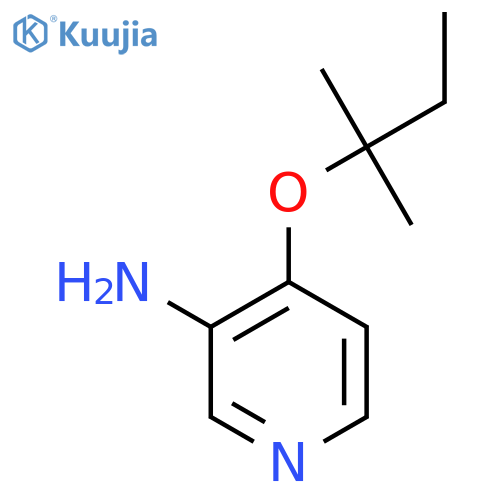 4-(2-methylbutan-2-yl)oxypyridin-3-amine structure