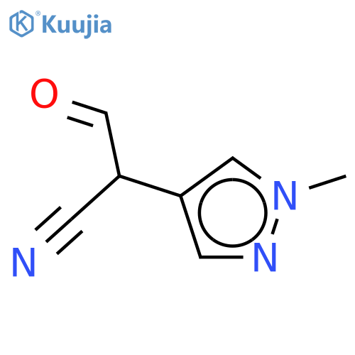 2-(1-methyl-1H-pyrazol-4-yl)-3-oxopropanenitrile structure