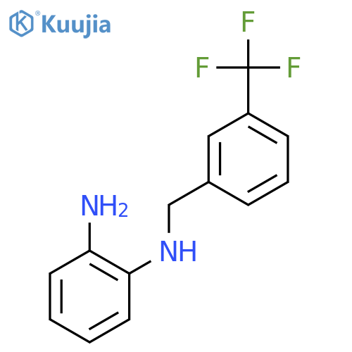 N1-{[3-(trifluoromethyl)phenyl]methyl}benzene-1,2-diamine structure