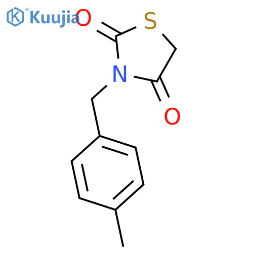 2,4-Thiazolidinedione, 3-[(4-methylphenyl)methyl]- structure