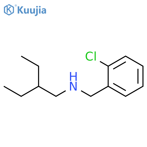 (2-chlorophenyl)methyl(2-ethylbutyl)amine structure