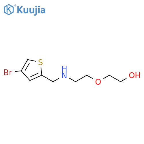 2-(2-{(4-bromothiophen-2-yl)methylamino}ethoxy)ethan-1-ol structure