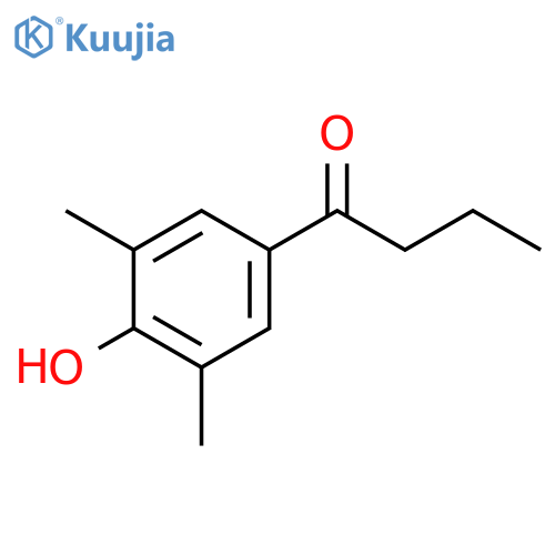 1-(4-hydroxy-3,5-dimethylphenyl)butan-1-one structure