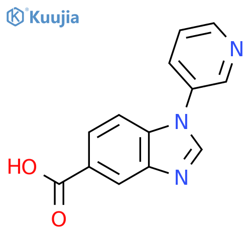 1-Pyridin-3-yl-1H-benzimidazole-5-carboxylic acid structure