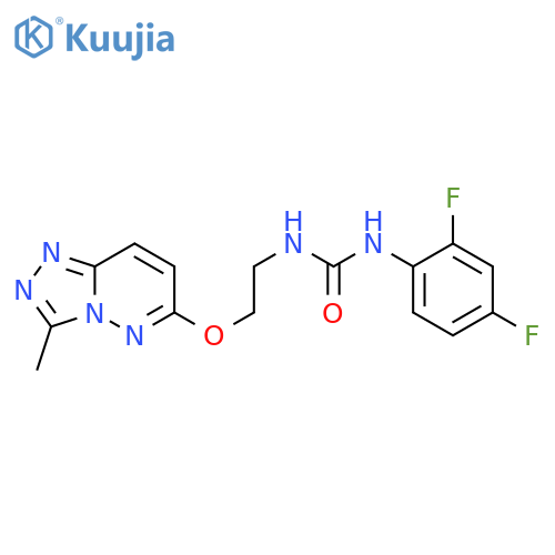 1-(2,4-difluorophenyl)-3-[2-({3-methyl-[1,2,4]triazolo[4,3-b]pyridazin-6-yl}oxy)ethyl]urea structure