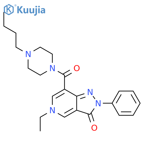 7-(4-butylpiperazine-1-carbonyl)-5-ethyl-2-phenyl-2H,3H,5H-pyrazolo[4,3-c]pyridin-3-one structure