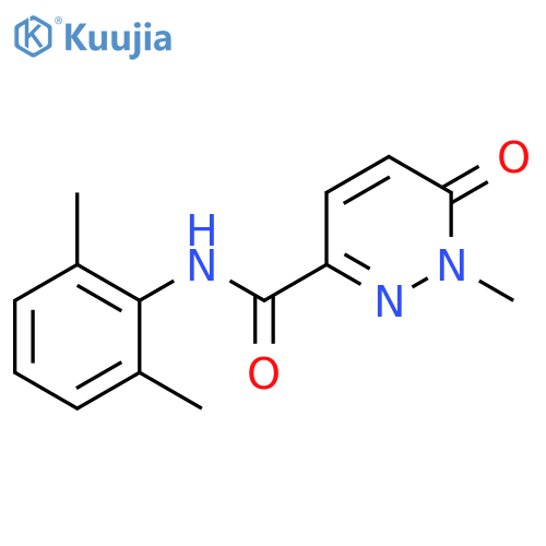 N-(2,6-dimethylphenyl)-1-methyl-6-oxo-1,6-dihydropyridazine-3-carboxamide structure