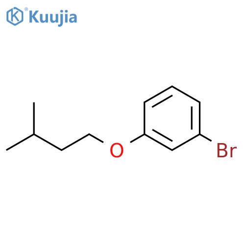 1-bromo-3-(3-methylbutoxy)benzene structure