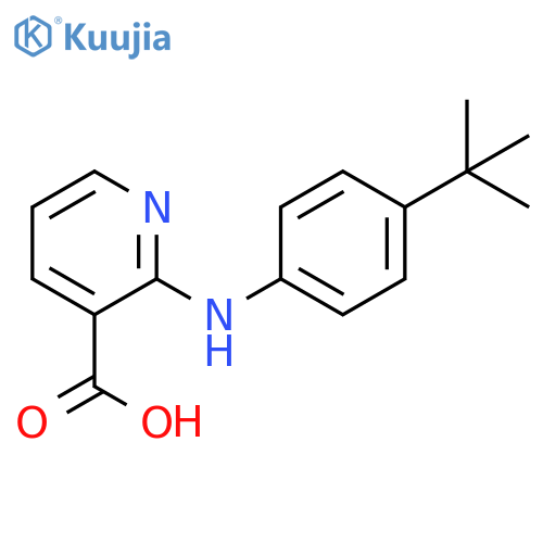 2-(4-tert-Butyl-phenylamino)-nicotinic acid structure